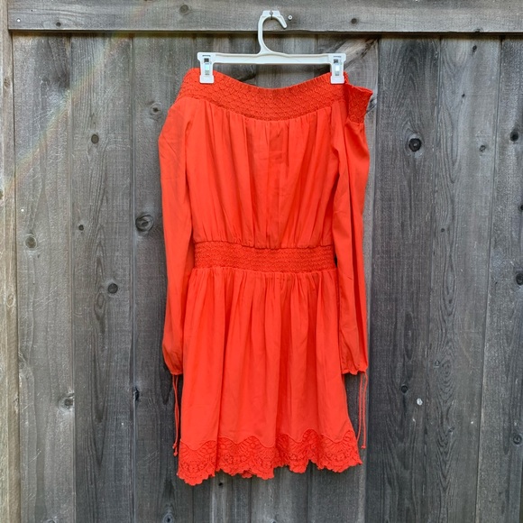 Abercrombie & Fitch Off the Shoulder Dress L - Picture 10 of 13